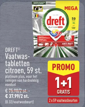 Promotie: Vaatwastabletten citroen