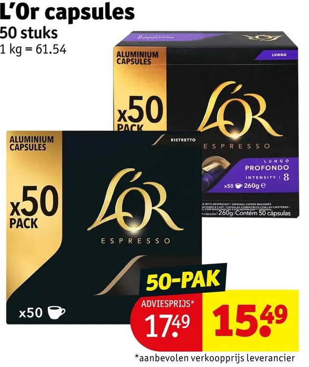 Promotie: Capsules