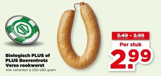 Aanbieding: Verse rookworst