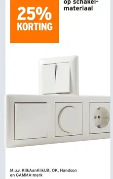 Aanbieding: schakel- materiaal