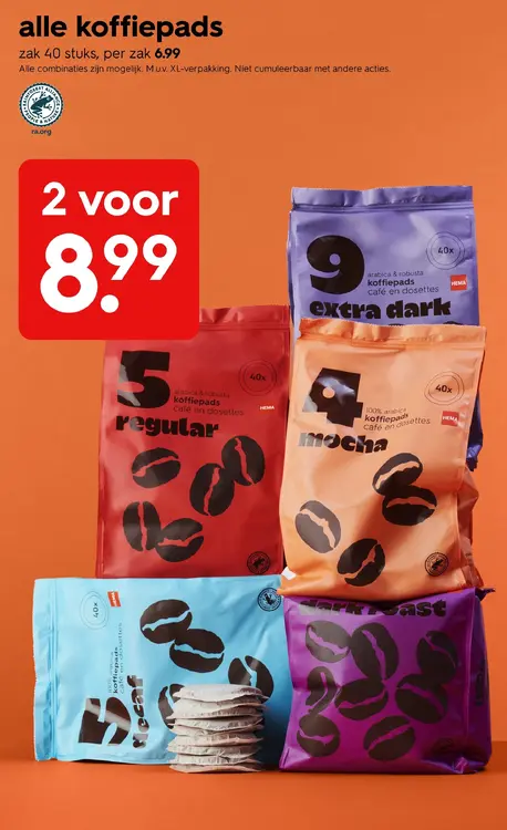 Promotie: koffiepads