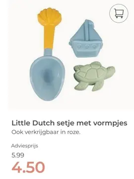 Aanbieding: Little Dutch setje met vormpjes