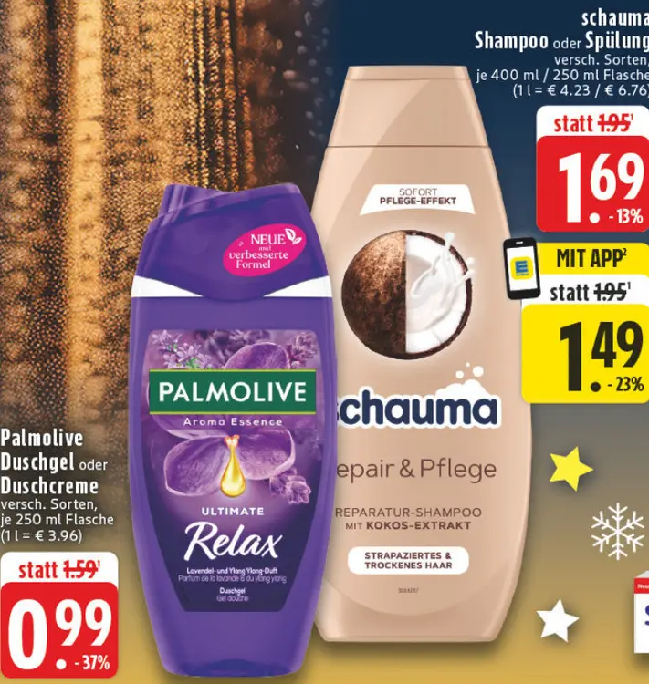 Aanbieding: Palmolive Duschgel oder Duschcreme