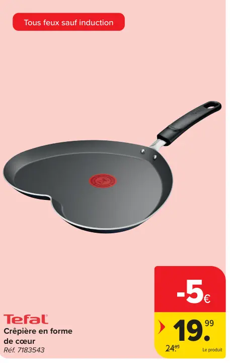 Offre: Crêpière en forme de cœur