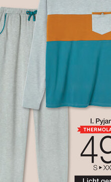 Aanbieding: Pyjama "color block" Thermolactyl®