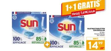 Aanbieding: Vaatwastabletten SUN regular