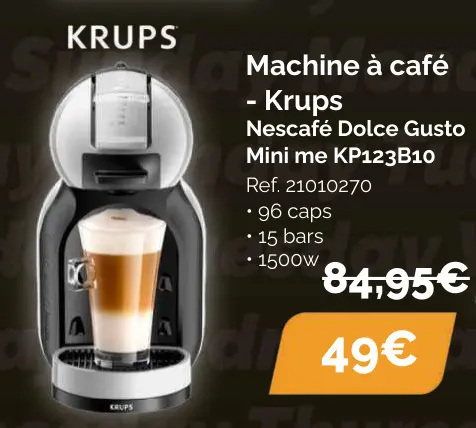 Offre: Machine à café Nescafé Dolce Gusto Mini me KP