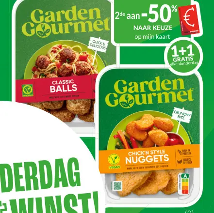 Promotie: Garden Gourmet Classic Balls & Chick'n Style 