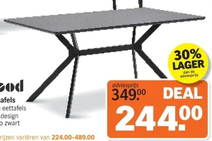 Aanbieding: eettafels
