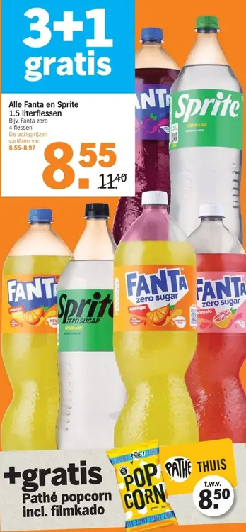Aanbieding: Fanta en Sprite