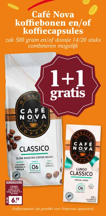 Aanbieding: Koffiebonen en/of koffiecapsules