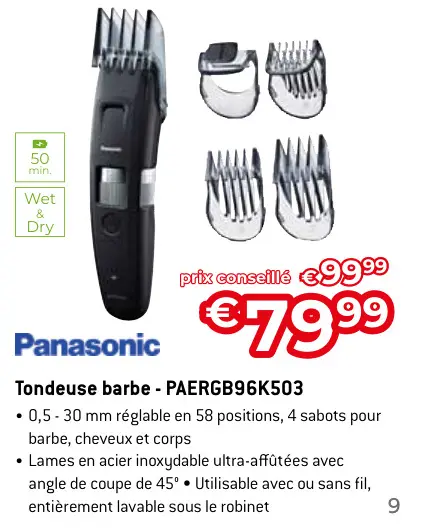 Offre: Tondeuse barbe - PAERGB96K503