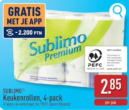 Promotie: Sublimo Keukenrollen, 4-pack