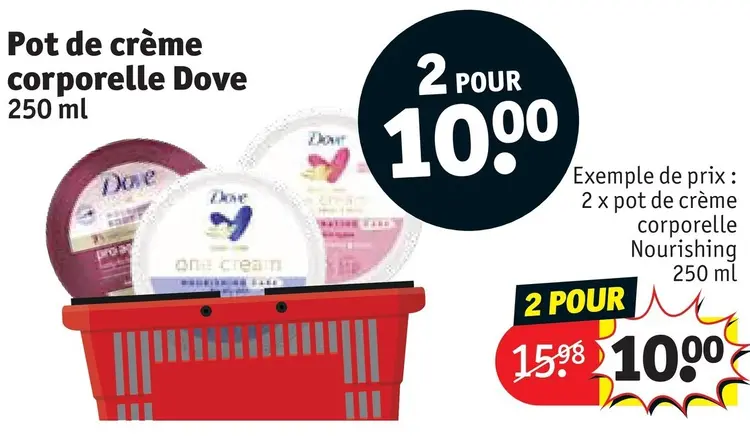 Offre: Pot de crème corporelle