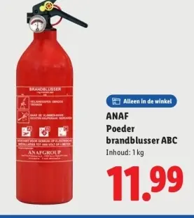 Aanbieding: Poeder brandblusser ABC
