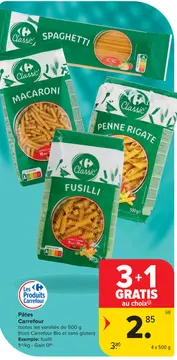 Offre: Pâtes Carrefour