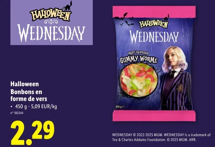 Offre: Halloween Bonbons en forme de vers
