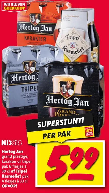 Aanbieding: Hertog Jan, Tripel Karmeliet