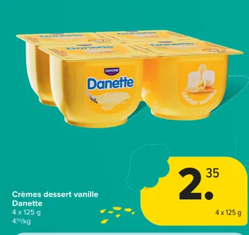 Offre: Crèmes dessert vanille