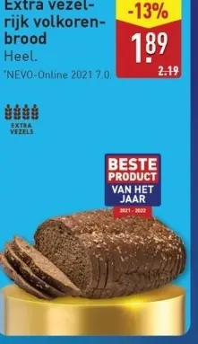 Aanbieding: Extra vezelrijk volkorenbrood