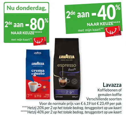 Promotie: Koffiebonen of gemalen koffie