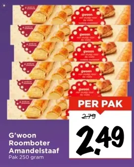 Aanbieding: Roomboter Amandelstaaf