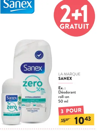 Offre: Déodorant roll-on