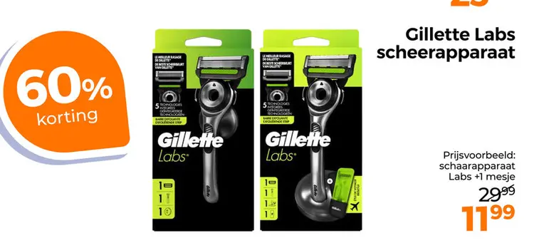 Aanbieding: Gillette Labs scheerapparaat