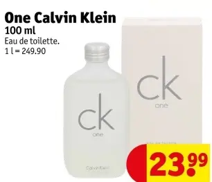 Offre: One Calvin Klein