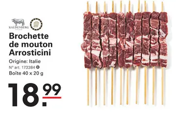 Offre: Brochette de mouton Arrosticini