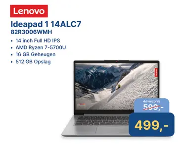 Aanbieding: Ideapad 1 14ALC7 82R3006WMH