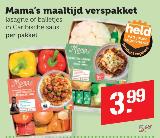 Aanbieding: Mama's maaltijd verspakket