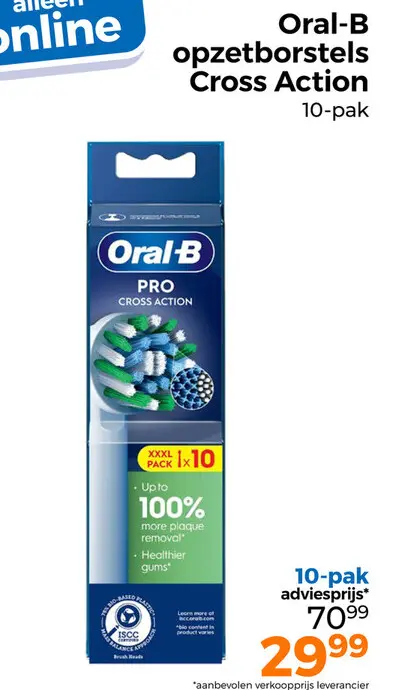 Aanbieding: opzetborstels Cross Action