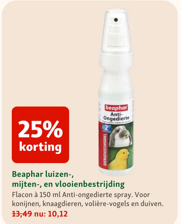 Aanbieding: Beaphar luizen-, mijten-, en vlooienbestrijdi