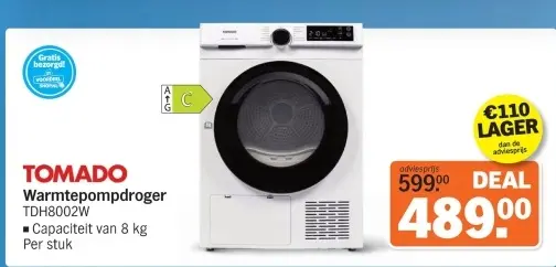 Aanbieding: Warmtepompdroger