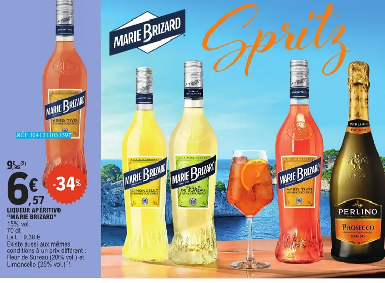 Promotie: Liqueur apéritivo "MARIE BRIZARD"