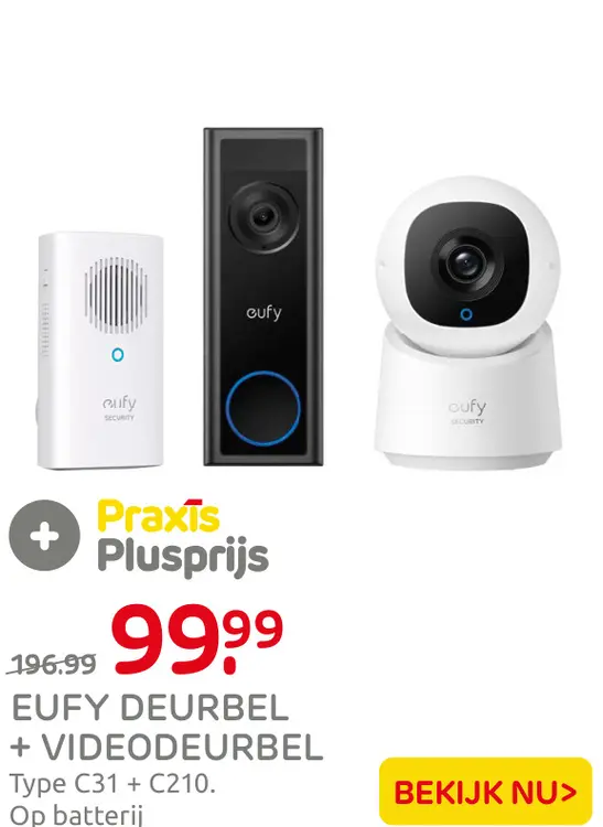 Aanbieding: Eufy deurbel + videodeurbel