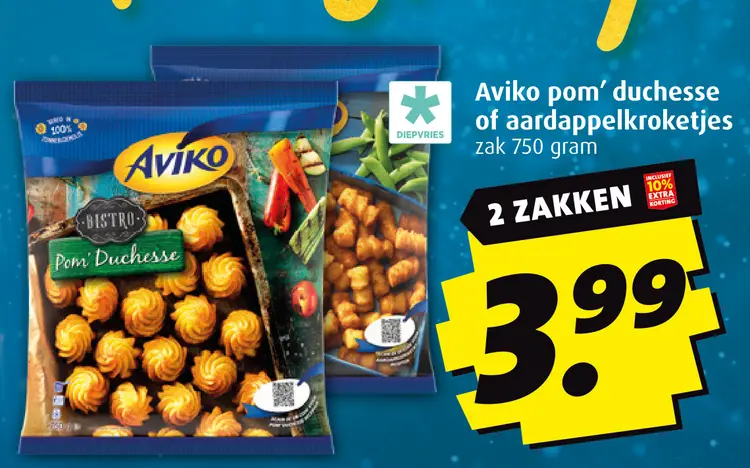 Aanbieding: Aviko pom' duchesse of aardappelkroketjes