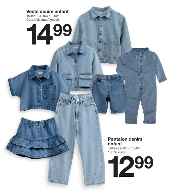 Offre: Veste denim enfant / pantalon denim