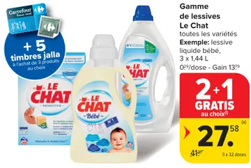 Offre: Gamme de lessives