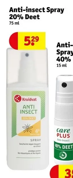 Promotie: Anti-insect Spray 20% Deet