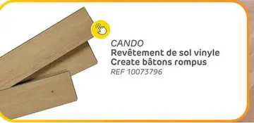 Offre: Sol vinyl cando create bâtons rompus chêne classique 5mm 1,875m²