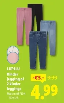 Aanbieding: Kinder jegging of kinder leggings