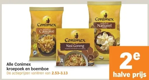 Aanbieding: Alle Conimex kroepoek en boemboe