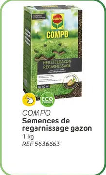 Offre: Semences de regarnissage gazon compo 50m² 1kg