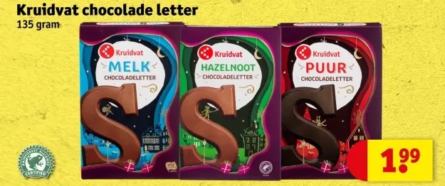 Aanbieding: Chocolade letter