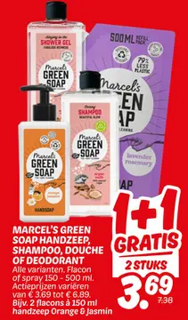 Aanbieding: MARCEL'S GREEN SOAP HANDZEEP, SHAMPOO, DOUCHE OF DEODORANT