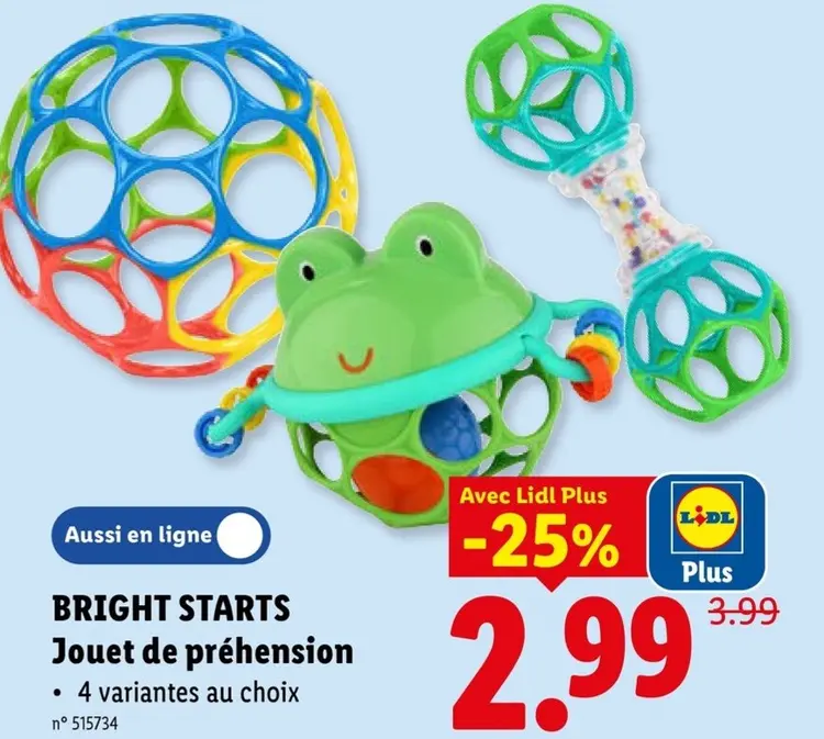 Offre: Jouet de préhension