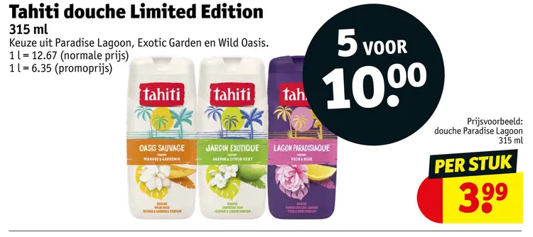 Promotie: Douche Limited Edition