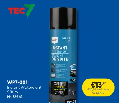 Promotie: Instant Waterdicht